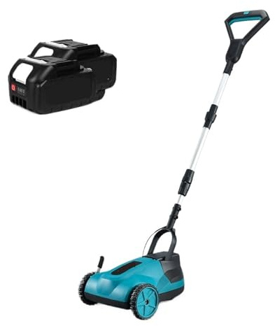 Tosaerba Elettrico Senza Spazzole, Tagliabordi A Batteria, 3 Regolazioni Del'altezza, Tagliaerba Da Giardino Potatura Efficiente(2x6.0Ah Battery)