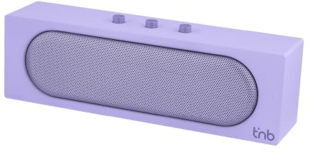 T'nB - Enceinte Bluetooth Rainbow Barre, Bluetooth 5.4, 10 W Rms, Autonomie 8 H, Connexion Tws Stéréo, Micro Sd, Prise Jack 3,5 Mm, Radio Fm, Format Compact 24 X 7 Cm, Batterie 1200 Mah - Violet Lilas