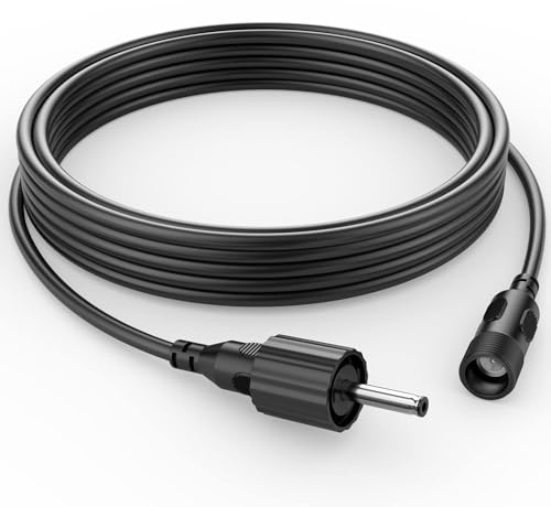 POPOSOAP 10 Ft Extension Cord for Solar Water Fountain Pumps | Waterproof Connector & Low Voltage Drop, Compatible with 2.5W-40W POPOSOAP Solar Fountain Pumps