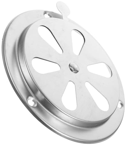 FELTECHELECTR Cache Aération INOX Rond pour Four et Système Évacuation Air Intérieur Couvercle Ventilé Acier Inoxydable et Facile à Installer pour Ventilation et Décoration
