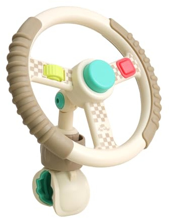 Itzy Ritzy Bitzy Driver Stroller Toy, Steering Wheel Toy with Fidget Play