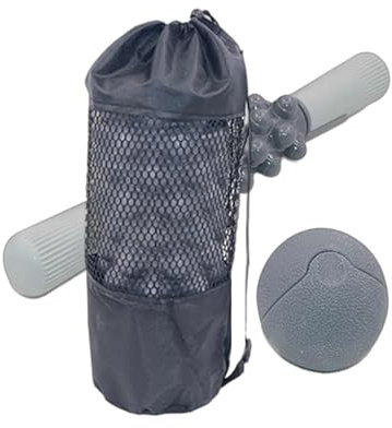 Set de Rodillos de Espuma,Alta Densidad y Antideslizante | Set rodillo espuma Pilates | para Yoga, Fortalecimiento, Relajación, Hogar, Viaje, Gimnasio