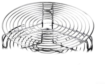 Estante de vapor de acero inoxidable para ollas, cesta plegable para vaporera de verduras con patas para olla a presión, 16 cm (24 cm)