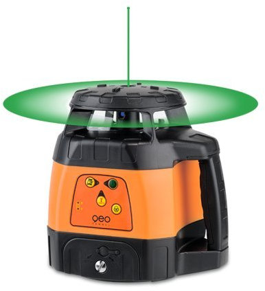 Geo Fennel - Laser rotatif IP54 portée 1000m avec cellule de réception FR 77-MM TRACKING - FLG 245HV-GREEN TRACKING