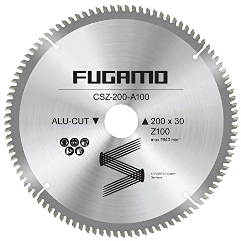 Hartmetall - Kreissägeblätter Ø 200 mm, Bohrung Ø 30 mm, mit 24, 40, 60, 100 Zähnen, Reduzierstück: 30/25,4-20 - 16 mm (100 Zahnanzahl)