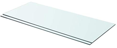 Tidyard 2 STK. Glas Transparent Wandregal Glas mit 8mm ESG Sicherheitsglas Regalboden Glas Badregal Glasregal Glasboden Einlegeboden aus Gehärtetes Regalböden Badablage Verschiedene Größen 70 x 30 cm