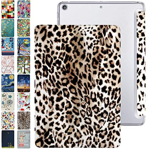 DuraSafe Cases für iPad PRO 12,9 Zoll 2. [ Pro 12,9 2 Generation 2017 ] A1670 A1671 MQEF2FD/A MQED2FD/A MQEE2FD/A MQDC2FD/A MQDD2FD/A MQDA2FD/A Printed PC Lightweight Clear Back Cover - Leopard
