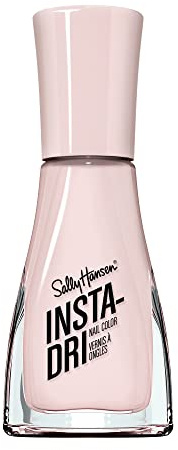 Sally Hansen Insta-Dri Nail Polish, In A Blush, 60 Seconds Quick Drying, Long Lasting, Streak Free, Shiny Finish, 3-in-1 Formula, Built in Base and Top Coat, 9.17ml