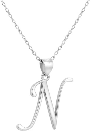Sofia Milani - Damen Halskette 925 Silber - Buchstaben Anhänger