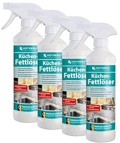 HOTREGA Küchen Fettlöser | Effektiver Küchenreiniger für hartnäckige Fettablagerungen | Ideal für alle abwaschbaren Oberflächen 2000 ml