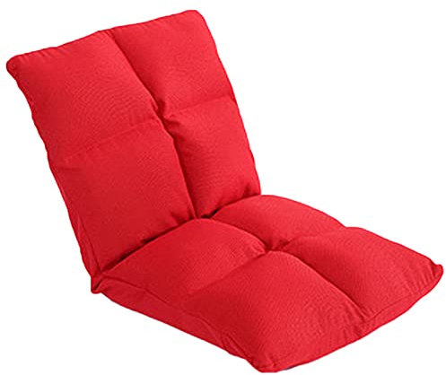 0℃ Outdoor Liegenpolster, Set Luxus Auflagen Polster Gartenliege, Fünf Gänge Falten, Uv- und Wasserdicht und Besonders Komfortabel für Deckchair Oder Liegestuhl,Rot