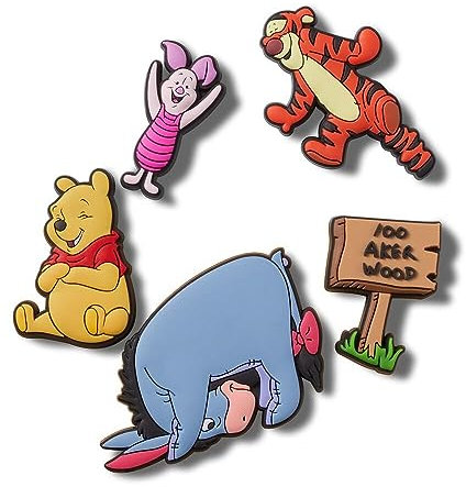 Crocs Winnie The Pooh, Charm Decorativi per Scarpe Unisex, Multi Colour