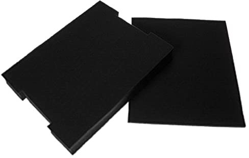 vhbw Schaumstoffeinlage Ersatz für Bosch 6000003672 für Werkzeugkoffer - vorperforierter Schaumstoff, Schwarz