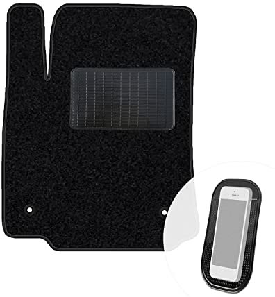 moto-MOLTICO Fahrer Fußmatte Auto Velours Fahrerseite Autoteppiche Schwarz Fahrermatte 1-teilig passend für Citroen C3 Aircross ab 2017