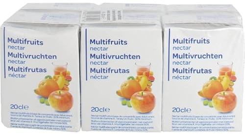 Nectar Multifruit SIMPL : 6 briquettes de 20cl - Jus de fruits et légumes naturels pour une pause rafraîchissante - 200g - L'Unité
