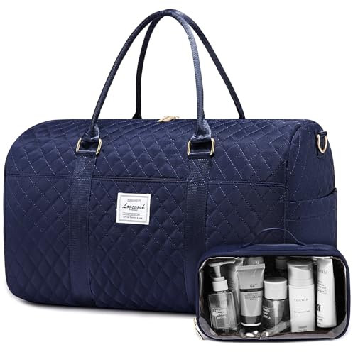 LOVEVOOK Handgepäck Tasche, Sporttasche Damen Mit Schuhfach, Reisetasche Groß 35L, Weekender Mit Laptopfach Gym Bag Women Travel Duffle Bag Kliniktasche Geburt Saunatasche Für Flugzeug Frauen Arbeit