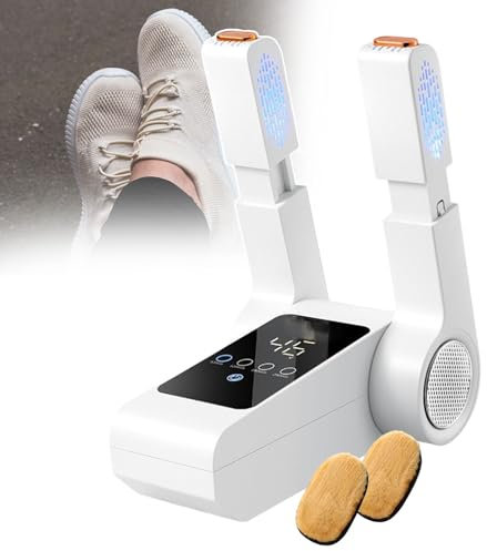 smafoseedding Stiefeltrockner, Smart Home Schuhtrockner, elektrischer Schuhtrockner, ausgestattet mit zwei Schuh-Reinigungstüchern, 55 °C – 60 °C konstante Temperatur, für Hüte, verschwitzte Schuhe,