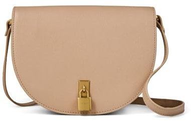 Ted Baker Sohho Satteltasche aus Leder mit Vorhängeschloss, Taupe, taupe, Medium