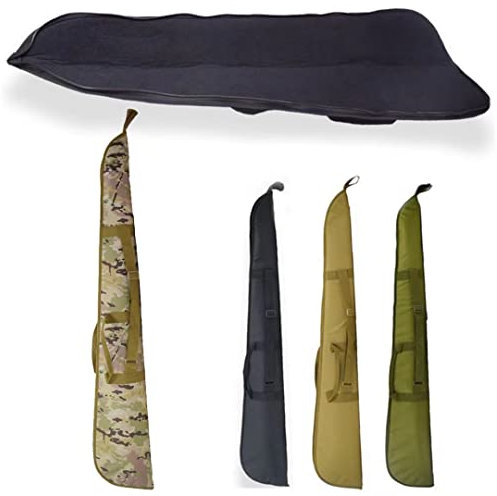ANSNOW Waffentasche, Gewehrtasche, Gewehrtasche, Koffer, Gewehre Und Schrotflinten Inklusive Zielfernrohr, Mit Verstellbarem Schultergurt Zum Angeln, Jagen, Schießsport, 132 Cm/52 Zoll/Camouflage/13