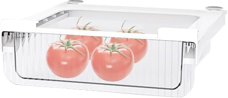 Qurygin Kühlschrank-Organizer-Schubladen, Kühlschrank-Schubladen-Organizer - Unterregal-Aufbewahrungsbehälter für die Küche - Durchsichtige ausziehbare Kühlschrankschubladen, Kühlschrank-Organizer,