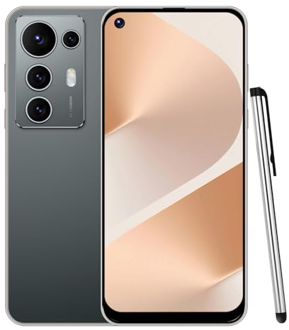 McMgc Unlocked Smartphone, Android 12.0 Mobile Phones 6.6'' HD+ Screen, 32GB ROM/256GB SD, 4G Dual SIM, Dual Camera, Face ID+WiFi+BT+FM+GPS+OTG (C25Ultra-Black)