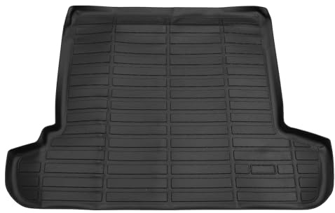 VekAuto 1 Pc Cargo Liner Rear Trunk Mat for Toyota 4Runner 5seat 2003-2009 Anti-Slip TPE Black Trunk Cargo Luggage Boot Tray Mat Flat Face Long Stripe Pattern
