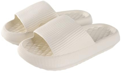 ERLINGO Cloud Sliders for Women and Men, Non-Slip Shower Bathroom Slippers, Pillow Slides for Beach, Pool, and Outdoor Use