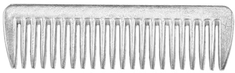 Pettine in lega di alluminio per cavalli, coda e criniera, in metallo, 16,5 cm, 9,9 cm, 8,9 cm