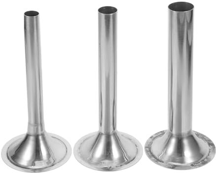 UKCOCO 3piezas Accesorios Para De Salchichas De Embutir Carne Manual De Cocina Acero Inoxidable Para Embutidos Caseros Herramienta Útil Para Relleno Hogar