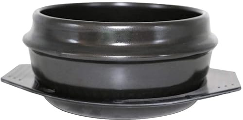Casseruola in Ceramica con Ciotola in Pietra, pentola bollente per bibimbap e zuppa, 2,32 Litri