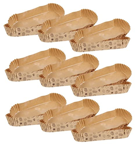 Hemobllo Plateaux à Pain de Bateau en Papier Film Intérieur, Légers et Pratiques pour Pâtisserie, Lot de 100 Pièces Adaptés pour Préparer Desserts et Boulangerie