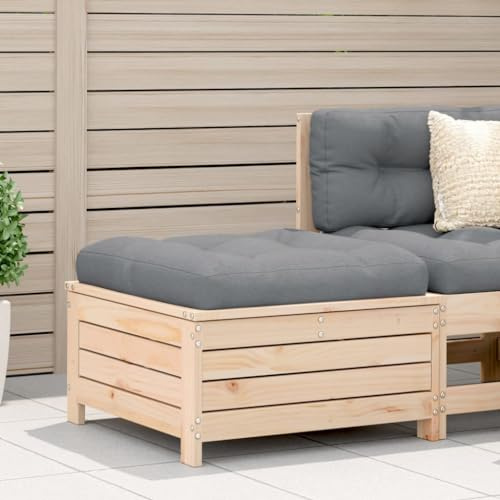 XINCXIN Gartenhocker, korbsessel Outdoor Garden Furniture Balkon Couch terassenmöbel außen Geeignet für patios Yard Balconies Garden mit Kissen Massivholz Kiefer