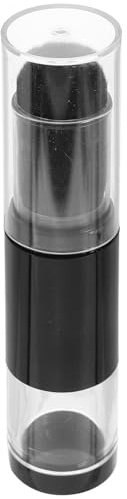 GETAJGHSD Puderpinsel mit Nachfüllbarer Flasche für Loses Puder aus Kunststoff Schwarz Tragbar für Gesichtspuder und Make Up Unterwegs