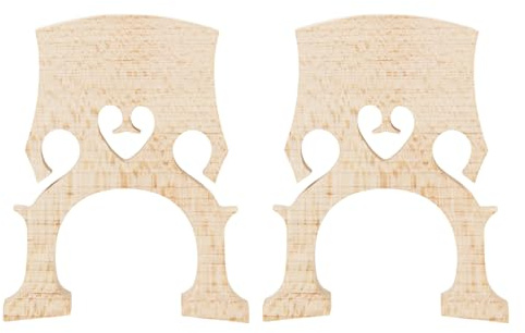ECSiNG Paquete de 2 Puentes de Violonchelo de Arce 1/8 Repuesto Acústico Compatible con Violonchelos 1/8