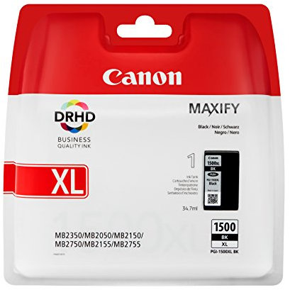 Canon Tintenpatrone PGI-1500 XL BK - schwarz black 34,7ml ORIGINAL für MAXIFY Drucker