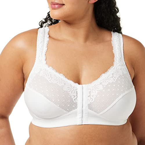 Damart - Soutien-Gorge Ouverture Devant, en Coton - Sans Armatures, Agrafes Devant - Larges Bretelles Ouatinées et Réglables