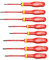 Facom ATD.J8VE Jeu de 8 Tournevis Protwist isolés 1000 Volts pour vis à fente et pour vis cruciformes POZIDRIV 8 Pièces