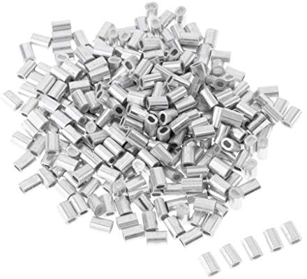 Unbekannt MagiDeal 100pcs Klemmhülsen Quetschhülsen Crimphülsen Klemmhülsen aus Aluminium