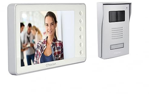 Chacon Visiophone Filaire 2 Fils 7'' - Blanc