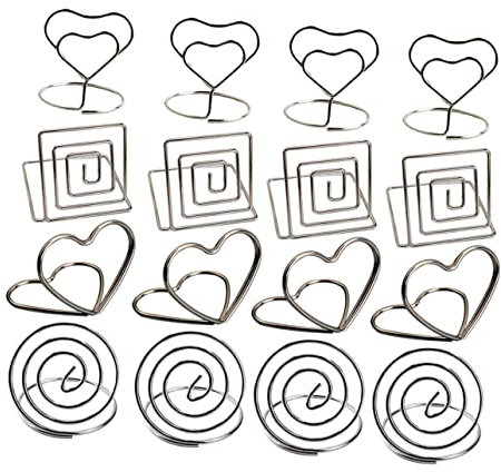 NUOBESTY 20stücke Tischkarten Halter Aus Metall Memo Clips Für Desktop Als Visitenkartenhalter Notizhalter Oder Fotohalter Geeignet Retro-stil Für Partydekoration