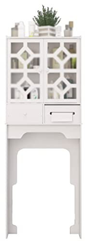 Hokcus Étagère Multifonctionnelle Au - Dessus Des Toilettes Lave - Linge Étagère de Rangement, Étagère de Toilette de Rangement, Armoire Clip - On Économise de L'Espace Au Sol Top Stora