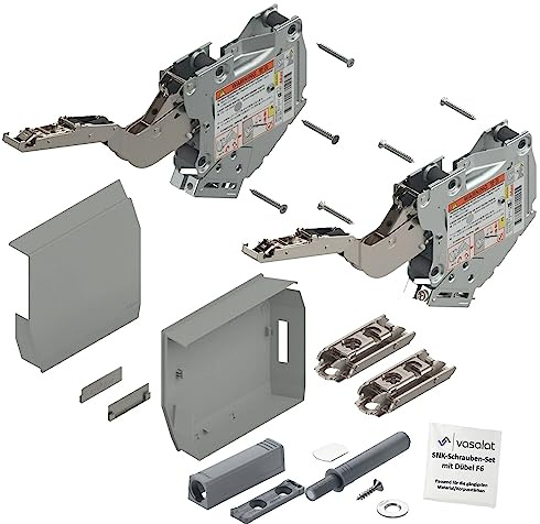 Blum Aventos Tip On Kraftspeicher 220-500 hellgrau Klappbeschlag m.Montageplatte