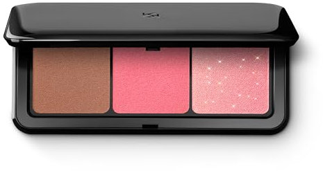 KIKO Milano Multi Finish Trio Blush & Bronzer Palette 03 | Face Palette With 1 Bronzer And 2 Blushes In Matte And Metallic Finishes