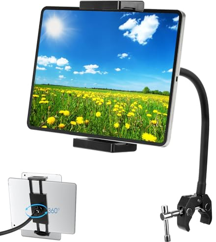 UMILKI Support Tablette avec col de Cygne,Support Tablette de Microphone pour iPad