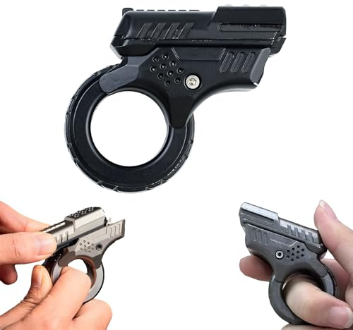 Zoom Anti-Stress Toys, Legering Ratchet Wheel Anti-Stress Ring, Edc Haptic Slider Anti-Stress Toy, Multifunktion Metall Leksak för Vuxna med ADHD (1PCS)