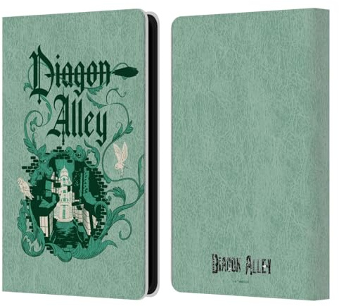 Head Case Designs Offizielle Harry Potter Die Diagon Gasse Standorte Typografie Leder-Wallet-Hülle Kompatibel mit Kindle Paperwhite 5 (2021)