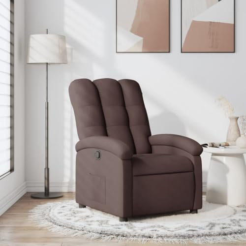 ShGaxin Relaxsessel Dunkelbraun Stoff, Relaxsessel, Fernsehsessel, Kinosessel, Gaming Couch - 371732