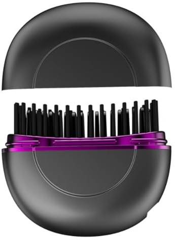 Giwnhvx lisciante ionica ricaricabile e portatile per capelli e barba, mini parrucchiere