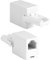 Jesiah 2PCS BT to RJ11 Telephone Line Adapter, RJ11 6P4C Female Socket to BS6312 431A Male Plug Converter 4-Wire UK Modular Standard Connector for Landline Phone Fax Modem (White)