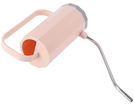 GANAZONO Regadera De Plástico Rosa Boca Larga y Diseño Ergonómico para Jardinería para Plantas De Interior y Exterior